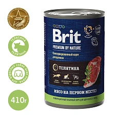 Brit Premium by Nature консервы для щенков всех пород (Телятина)